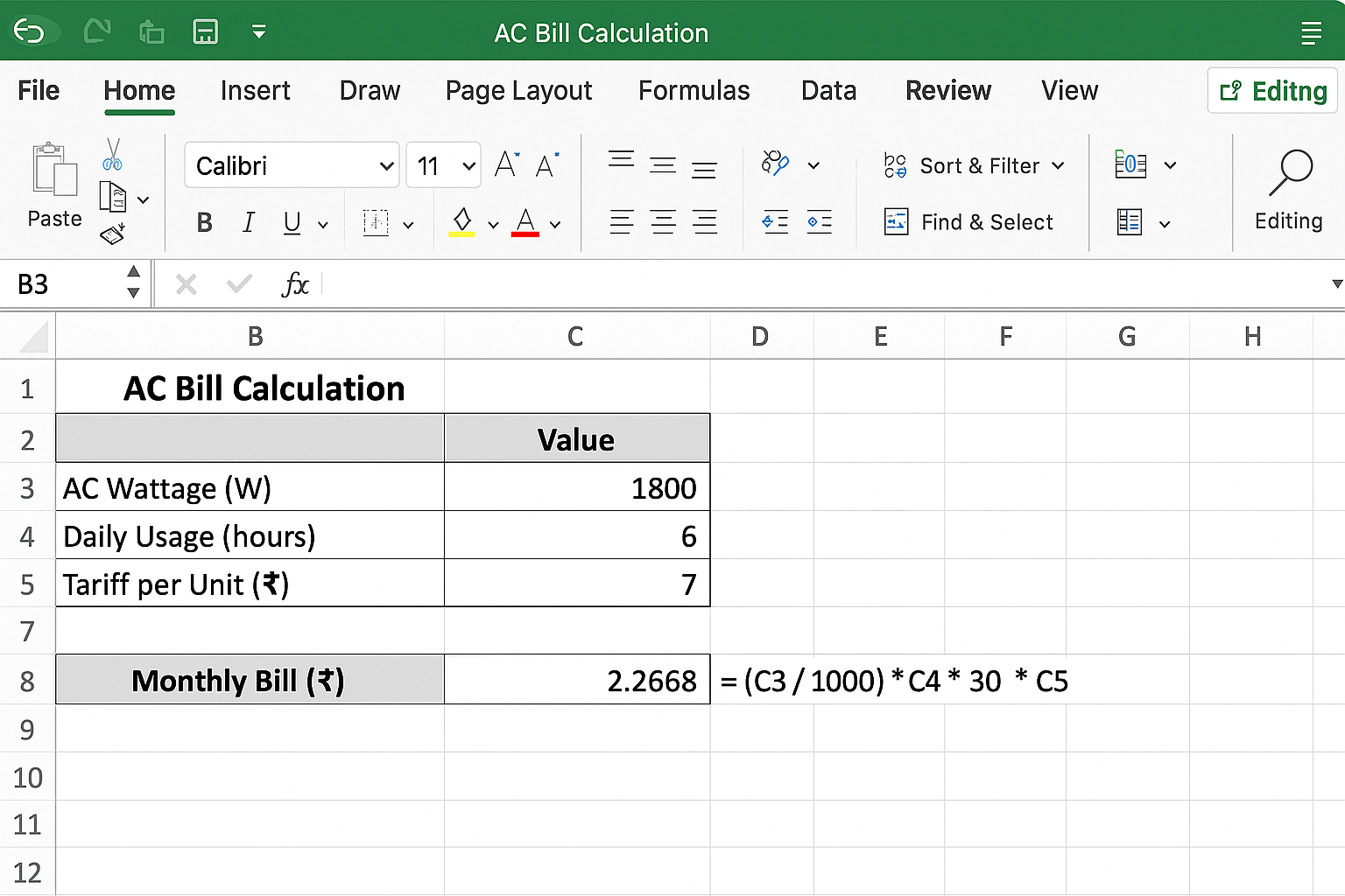 Why You Need an AC Bill Calculator