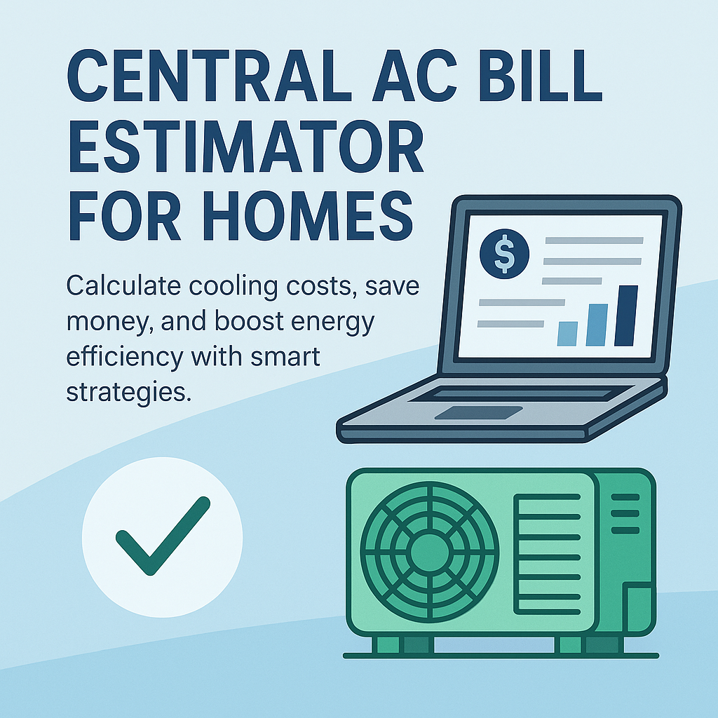 Central AC Bill Estimator for Homes: Save Money & Energy with Smart Cooling