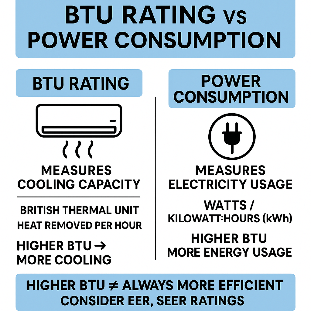 BTU Rating vs Power Consumption: What Really Matters?